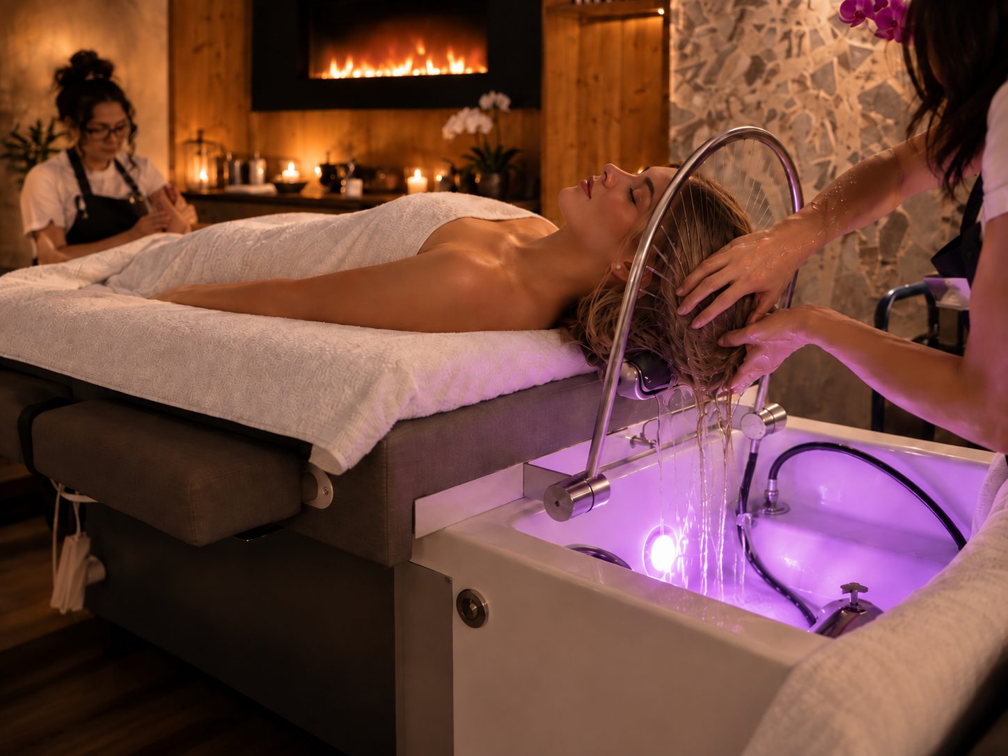 Trattamento benessere Team Dr. Joseph con lavaggio e massaggio della testa — spa Sensoria